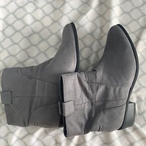 Gray boots